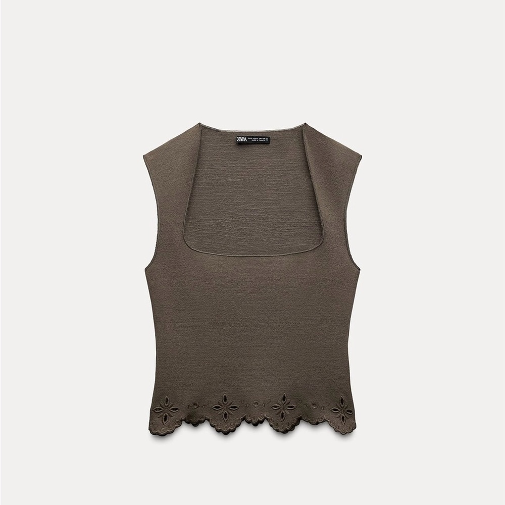 Zara Square Neck Shirt